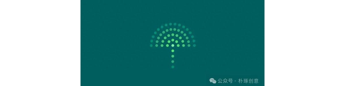 从1个圆点到众多圆点的LOGO，真实商业logo